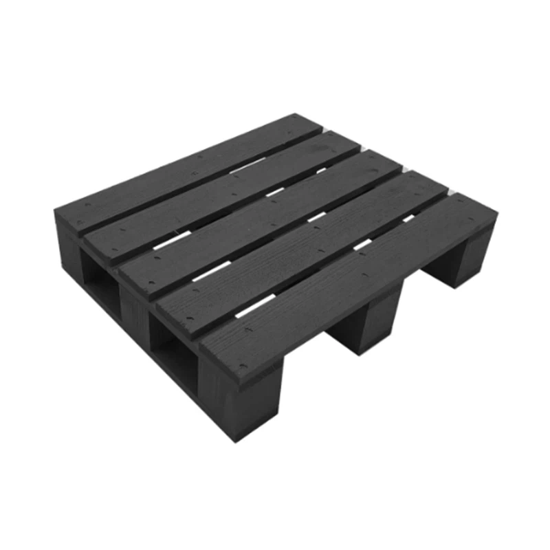 Palet de madera negra